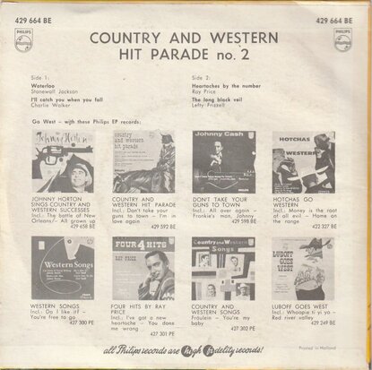 Various - Country And Western Hit Parade No. 2 (EP) (Vinylsingle)