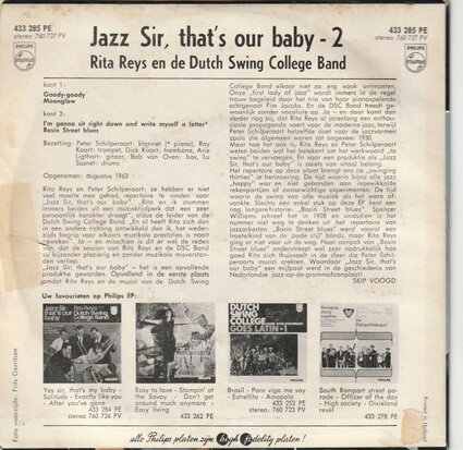 Dutch Swing College Band - Jazz Sir, That's Our Baby (EP) (Vinylsingle)