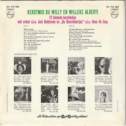 Willy & Willeke Alberti - Kerstmis bij Willy en Willeke Alberti (Vinylsingle)