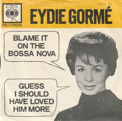 Eydie Gorme - Blame it on the bossa nova + Guess I should (Vinylsingle)