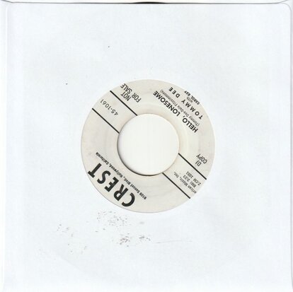 Tommy Dee - The Chair + Hello, Lonesome (Vinylsingle)