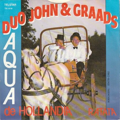 Duo John & Graads - Aqua de hallandia + Ratata (Vinylsingle)