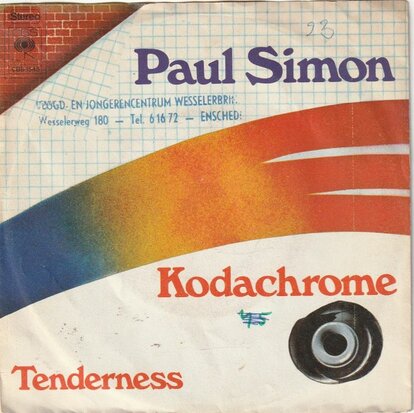 Paul Simon - Kodachrome + Tenderness (Vinylsingle)