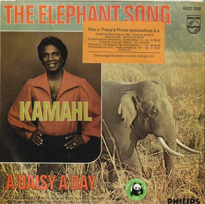Kamahl - Elephant song + A daisy a day (Vinylsingle)