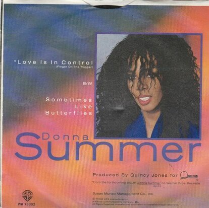 Donna Summer - Love is in control + Sometimes like butterflies (Vinylsingle)