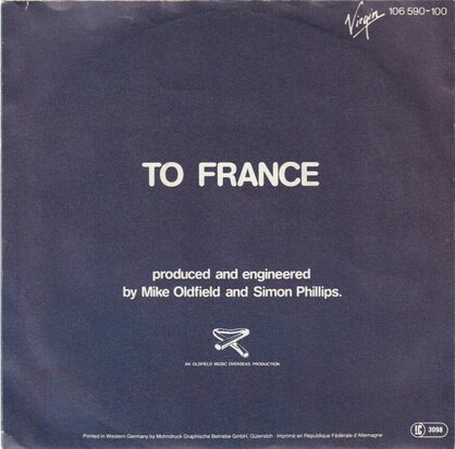 Mike Oldfield - To France + In the pool (Vinylsingle)