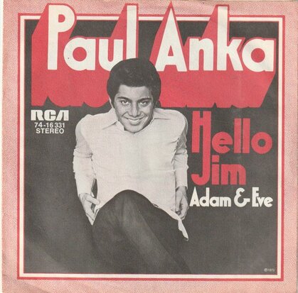 Paul Anka - Hello Jim + Adam & Eve (Vinylsingle)