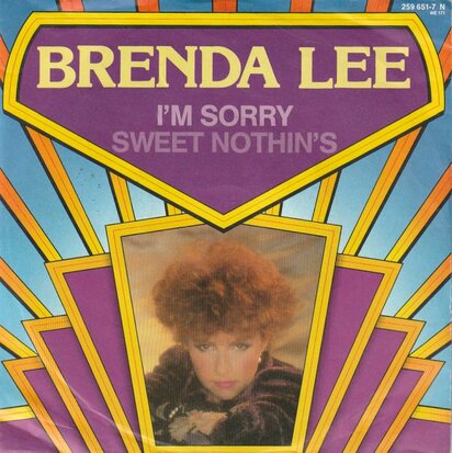 Brenda Lee - I'm sorry + Sweet nothin's (Vinylsingle)