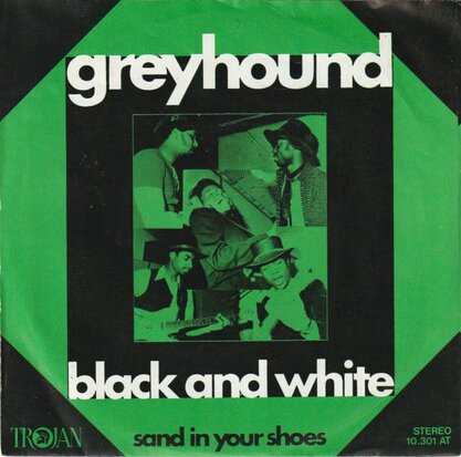 Greyhound - Black and white + Sand in your shoes (Vinylsingle)