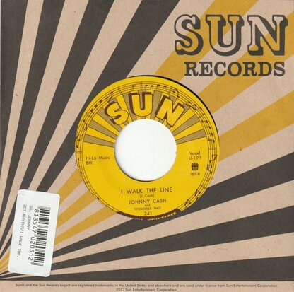 Johnny Cash - I walk the line + Get rhytm (Vinylsingle)