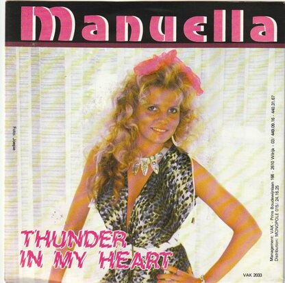 Manuela - Thunder In My Heart + (instr.) (Vinylsingle)