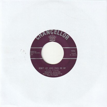 Frankie Avalon - Don't let love pass me by + Togetherness (Vinylsingle)