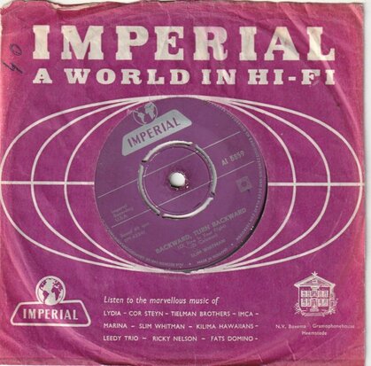 Slim Whitman - I Forgot More Than You'll Ever Know + Backward, Turn Backward (Vinylsingle)