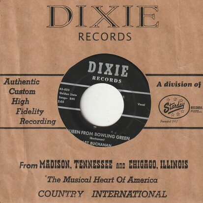 Art Buchanan with the Pioneers - Queen From Bowling Green + Wonder Why (Vinylsingle)
