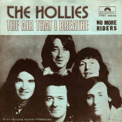 Hollies - The air that I breathe + No more riders (Vinylsingle)