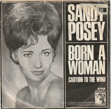 Sandy Posey - Born a woman + Blue is my best color (Vinylsingle)