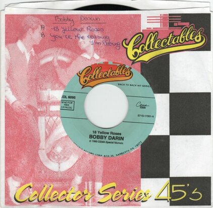 Bobby Darin - 18 yellow roses + You're the reason I'm living (Vinylsingle)