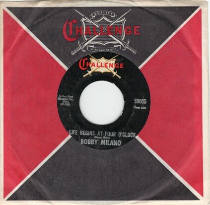 Bobby Milano - Life Begins At Four O'Clock + Double Talking Baby (Vinylsingle)