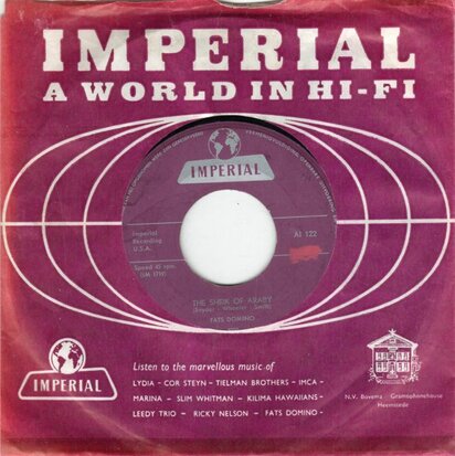 Fats Domino - My girl Josephine + Sheik of Araby (Vinylsingle)