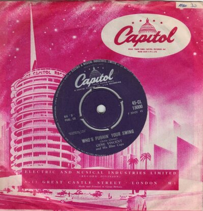 Gene Vincent - Who's Pushin' Your Swing + Over The Rainbow (Vinylsingle)