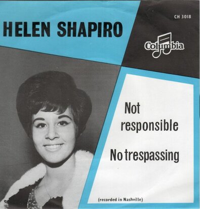 Helen Shapiro - Not Responsible + No Trespassing (Vinylsingle)
