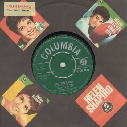 Helen Shapiro - You don't know me + Marvelous lie (Vinylsingle)