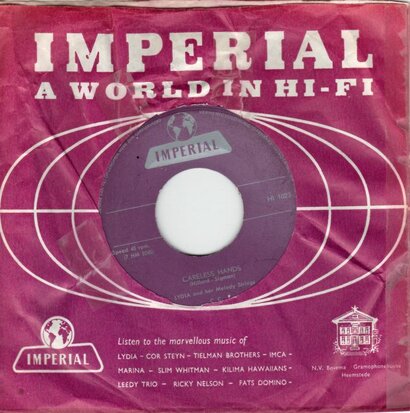 Lydia & the Melodystrings - Careless hands + Let me go lover (Vinylsingle)