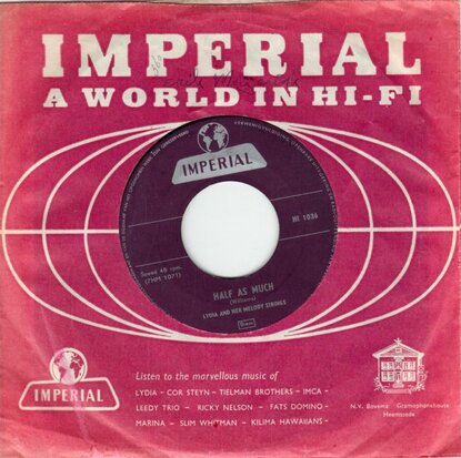 Lydia & the Melodystrings - Half as much + Just a queen for a day (Vinylsingle)