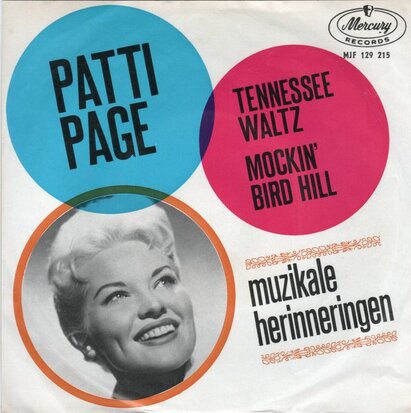 Patti Page - Tennessee waltz + Mockin' bird hill (Vinylsingle)
