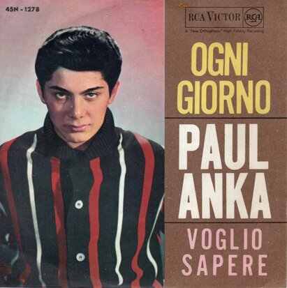 Paul Anka - Ogni Giorno + Voglio sapere (Vinylsingle)