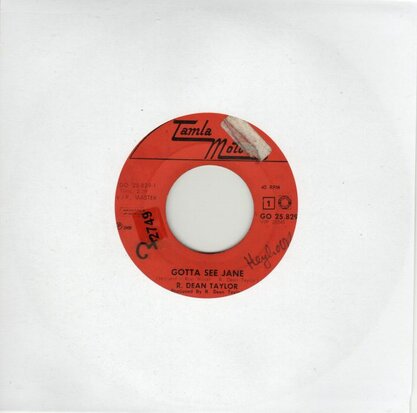 R. Dean Taylor - Gotta see Jane + Don't fool around (Vinylsingle)