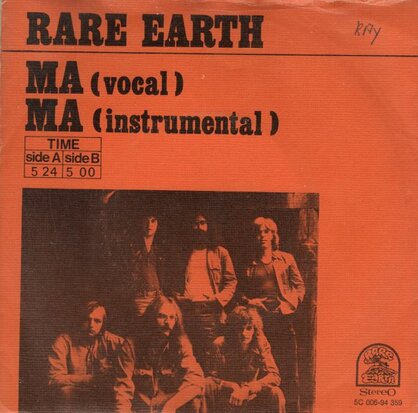 Rare Earth - Ma + (Instr.) (Vinylsingle)
