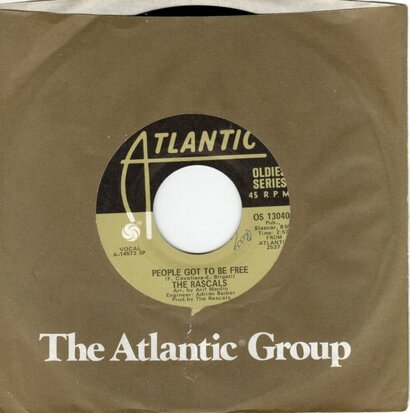 Rascals - People got to be free + How can I be sure (Vinylsingle)