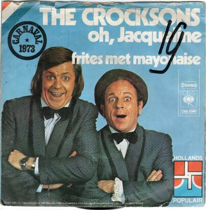 The Crocksons - Frites Met Mayonaise + Oh, Jacqueline (Vinylsingle)