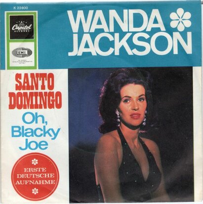 Wanda Jackson - Santo Domingo + Oh, blacky Joe (Vinylsingle)