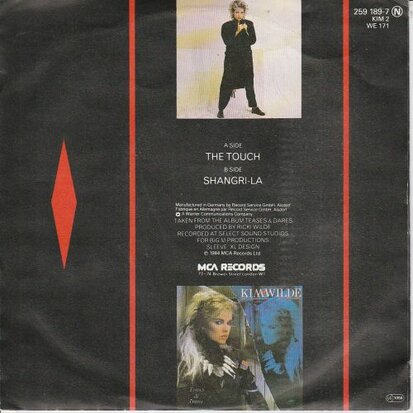 Kim Wilde - The touch + Shangri-la (Vinylsingle)