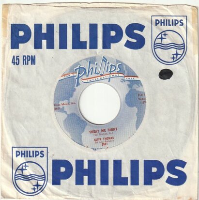 Cliff Thomas - Treat me right + I'm on my way home (Vinylsingle)