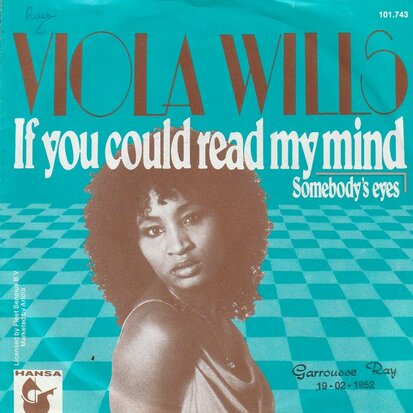 Viola Wills - If you could read my mind + Somebody's eyes (Vinylsingle)