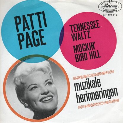 Patti Page - Tennessee waltz + Mockin' bird hill (Vinylsingle)