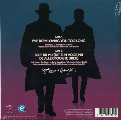 Andre Hazes & Gerard Joling - I've Been Loving You Too Long + Blijf Bij Mij (Vinylsingle)