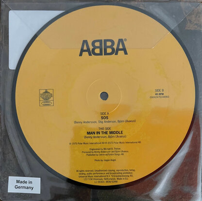 Abba - SOS + Man In The Middle (Vinylsingle)