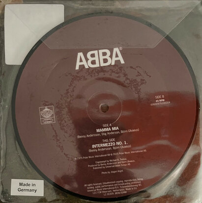Abba - Mamma Mia + Intermezzo No. 1 (Vinylsingle)