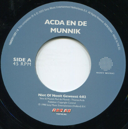 Acda & De Munnik - Niet Of Nooit Geweest + Henk (live) (Vinylsingle)