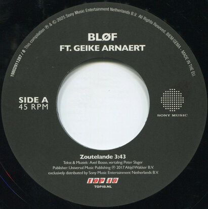 Blof ft. Geike Arnaert - Zoutelande + Zoutelande (Vinylsingle)