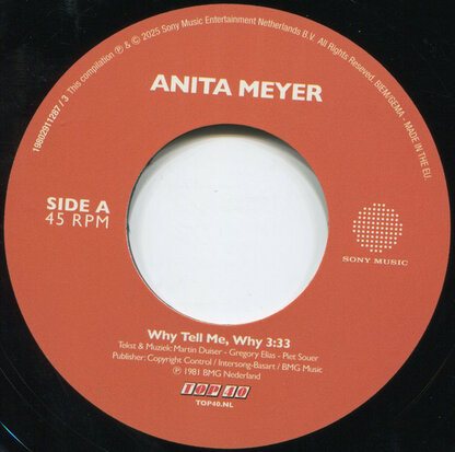 Anita Meyer - Why Tell Me Why + The Wind Will Come In Time (Vinylsingle)