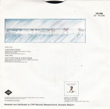 Billy Ocean - Calypso crazy + Let's go back together (Vinylsingle)