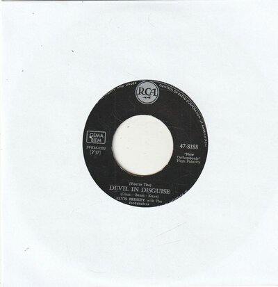 Elvis Presley - Devil in disguise + Please don't drag that string around (Vinylsingle)