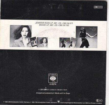 Jennifer Rush - Destiny + The right time has come now (Vinylsingle)