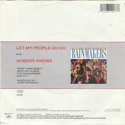 Rainmakers - Let my people go go + Nobody knows (Vinylsingle)