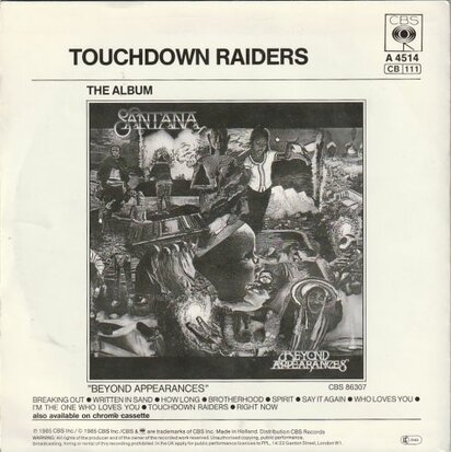 Santana - Say it again + Touchdown raiders (Vinylsingle)